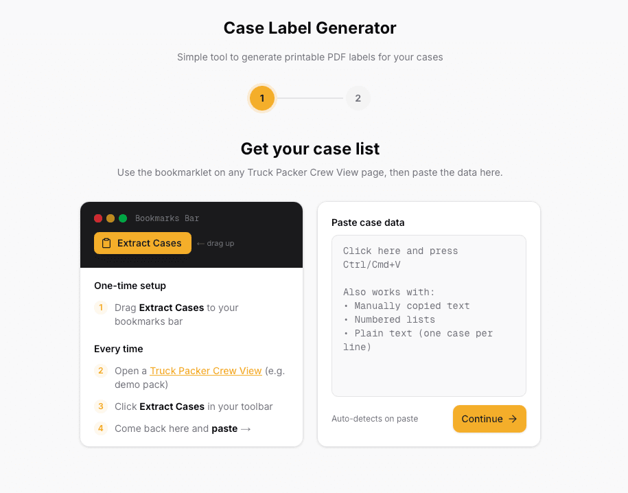 Introducing the Case Label Generator: Free Printable Labels for Your Load Plans